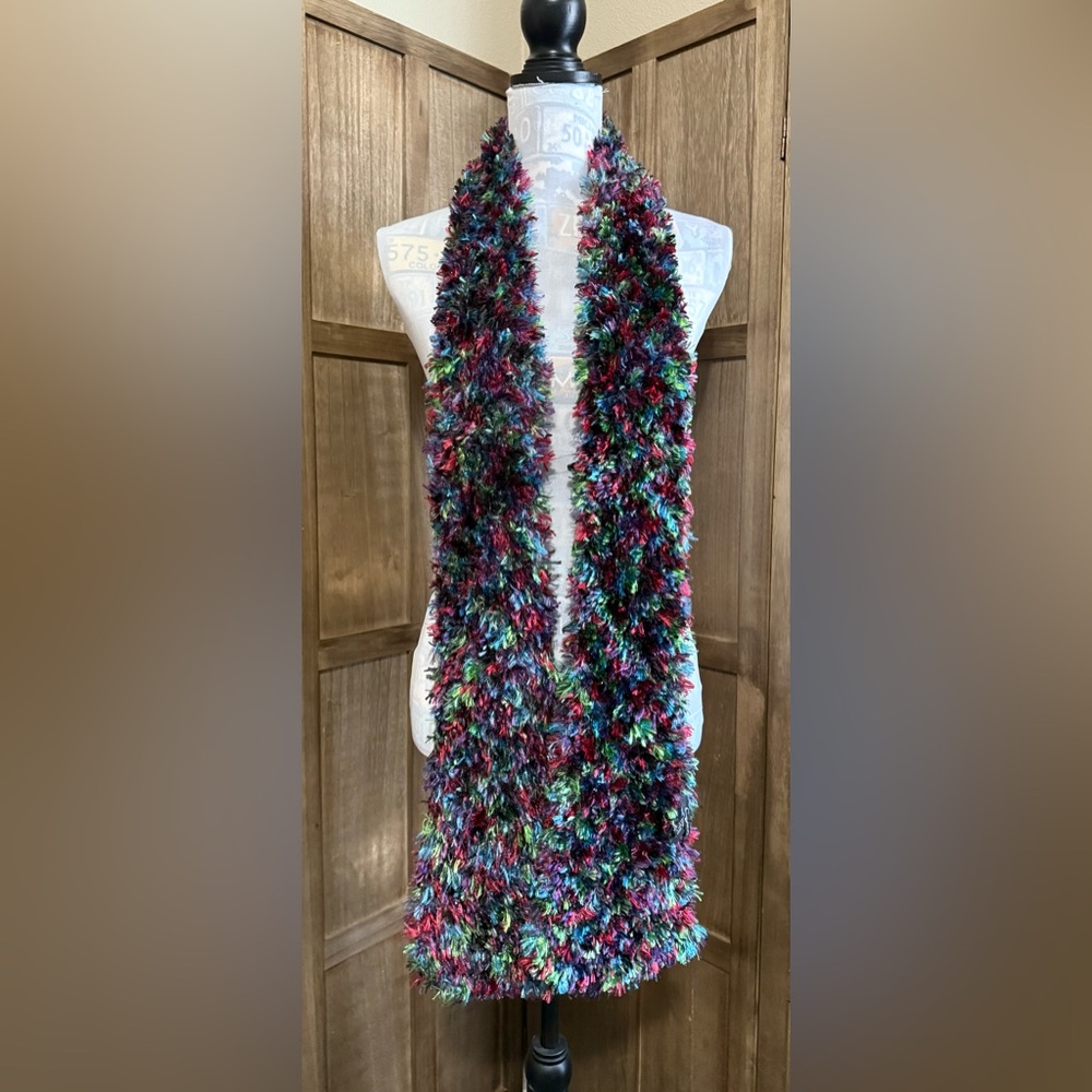 Colorful Fuzzy Scarf